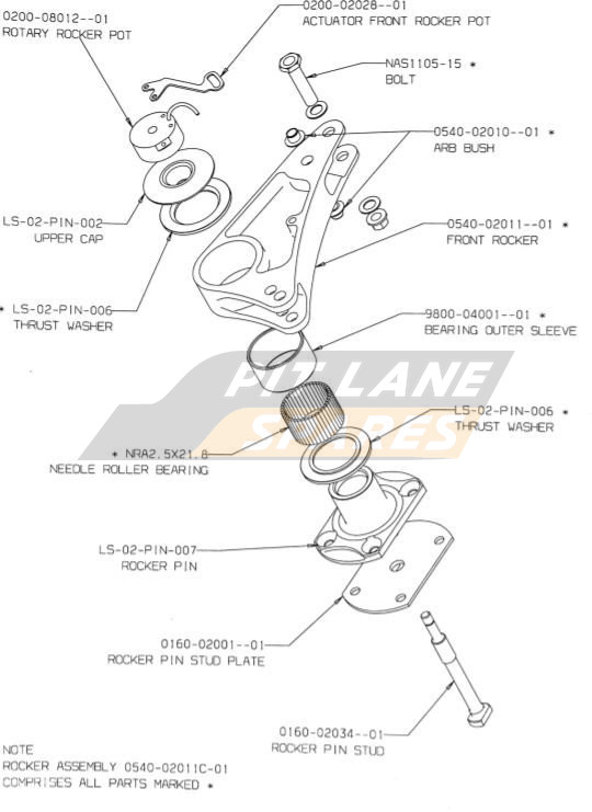 FRONT ROCKER ASSY